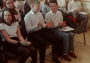 Bartek i Rajmund po rozdaniu nagród