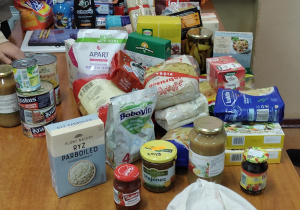 Dostarczone produkty spożywcze