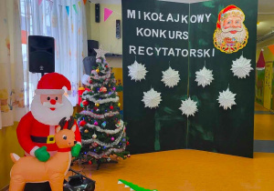 Tablica przygotowana na konkurs recytatorski