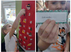 Pierwszy tydzień zadań adwentowych w grupie Misie