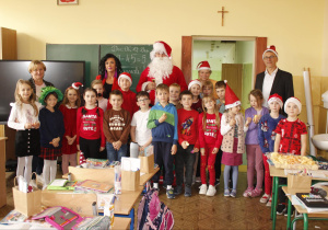 Spotkanie ze świętym Mikołajem w Szkole Filialnej w Sadykierzu – klasa II.