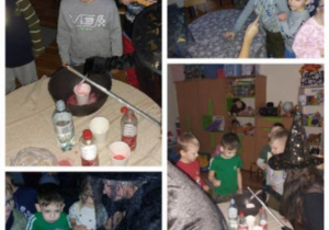 Zuchy w trakcie wróżb andrzejkowych.