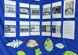 Wystawka w Bibliotece Szkoły Podstawowej w Rzeczycy z okazji Światowego Dnia Książki.