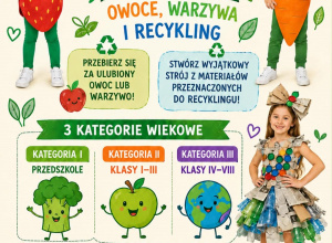 Plakat - Konkurs Ekologiczny „Eko-Moda – Owoce, Warzywa i Recykling”