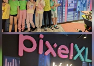 Grupowe zdjęcie uczniów w Pixel XL.