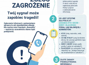 Plakat „Życie to nie gra. Masz je tylko jedno”.
