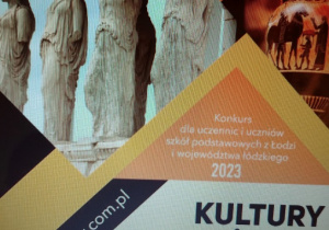 plakat dotyczący konkursu Kultury starożytne kolebką zjednoczonej Europy