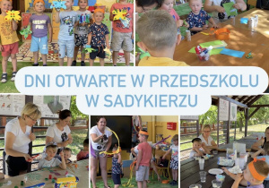 Kolaż zdjęć z drugiego dnia dni otwartych w Sadykierzu.