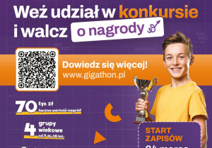 Plakat - Gigathon - Ogólnopolski Konkurs Programistyczny