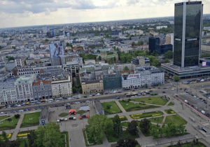 Podziwiana panorama warszawska.