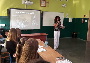 Referat nt. Narodowego Czytania wygłoszony przez panią Monikę Fau.