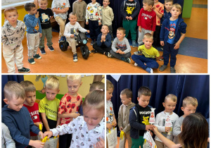 Kolaż zdjęć z Dnia Chłopaka w grupie Promyczki.