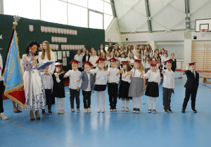 Uczniowie klasy I podczas Ślubowania.