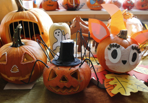 Prezentacja ciekawie zaprojektowanych dyń.