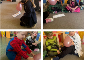 Pocieranie balona i podnoszenie duchów poprzez elektryzację.