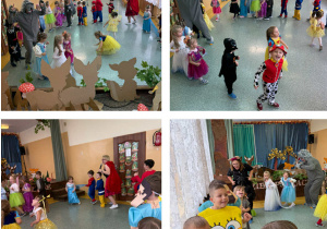 Zabawy taneczne podczas Dnia Postaci z Bajek.