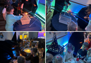 Szkraby w trakcie wróżb andrzejkowych.