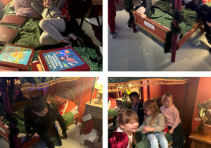 Dzieci leżą na łóżkach w Akademii.