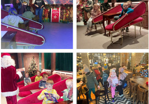 Dzieci z grupy Zuch rozmawiają z ptakiem Mateuszem.