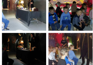 Zuchy podczas warsztatów chemicznych w Akademii Pana Kleksa.