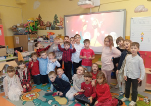 Zdjęcie grupowe Skoczków w dniu wigilii.