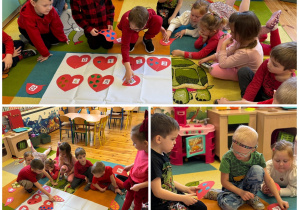 Serduszka i cyfry - zabawa w kodowanie w grupie Promyczki.