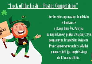 Plakat “Luck of the Irish – Poster Competition”