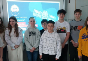 Uczniowie biorący udział w Projekcie "Klucz do kosmosu".