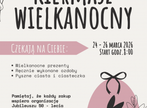 Plakat - Kiermasz Wielkanocny.
