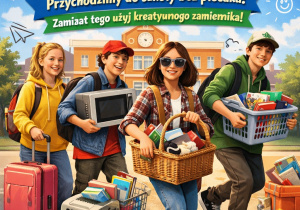 Plakat - Dzień bez plecaka.