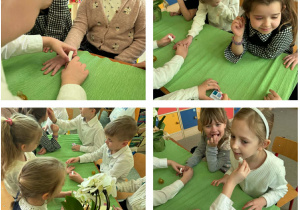 Zabawa w Dzień Kobiet malowanie paznokci i ust.