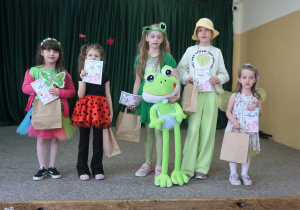 Laureaci konkursu na Przebranie Wiosenne.