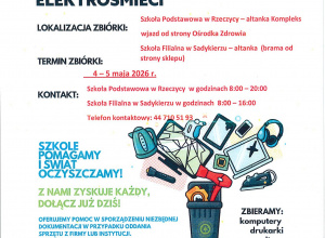 Zbiórka elektrośmieci w naszej szkole!