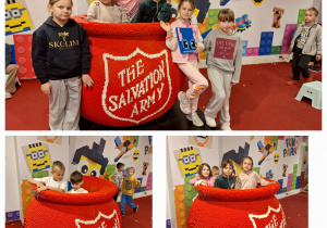 Dzieci pozują do zdjęcia.