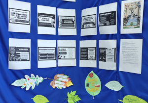 Wystawka w Bibliotece Szkoły Podstawowej w Rzeczycy z okazji Światowego Dnia Książki.